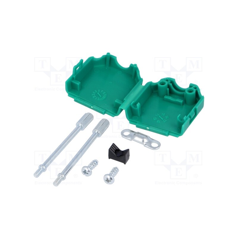 10 pcs : MHDPPK9-G-K - Enclosure: for D-Sub connectors, D-Sub 9pin,D-Sub HD 15pin