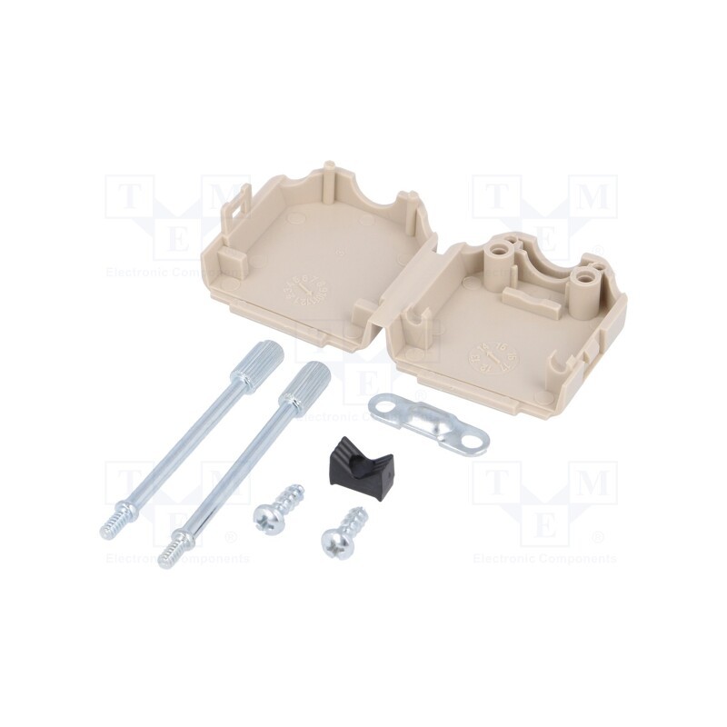 10 pcs : MHDPPK9-LG-K - Enclosure: for D-Sub connectors, D-Sub 9pin,D-Sub HD 15pin