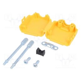 10 pcs : MHDPPK9-Y-K - Enclosure: for D-Sub connectors, D-Sub 9pin,D-Sub HD 15pin