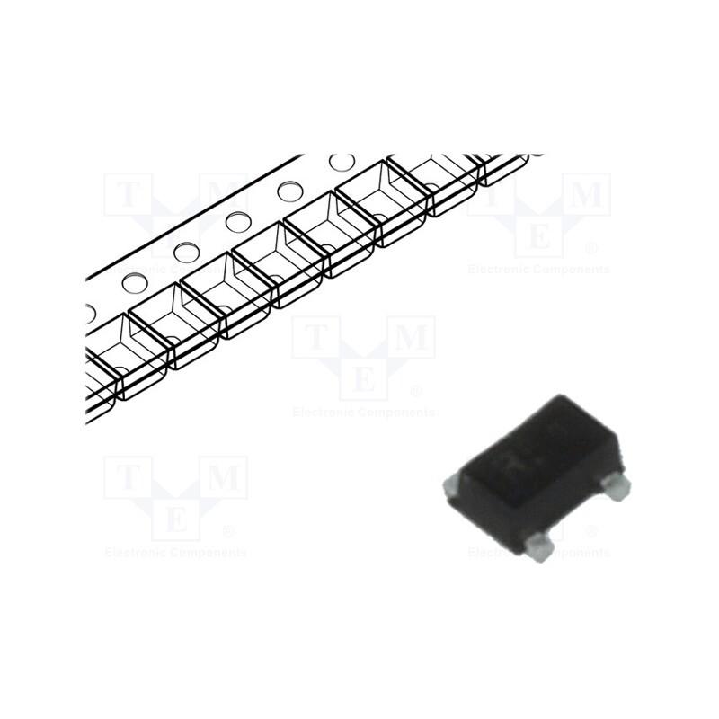 10 pcs : BFP650FH6327 - Transistor: NPN, SiGe: C, bipolar, RF, 13V, 0.15A, 0.5W, TSFP-4