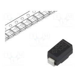 10 pcs : GF1G-E3/67A - Diode: rectifying, SMD, 400V, 1A, 2us, DO214BA, Ufmax: 1.1V, Ifsm: 30A