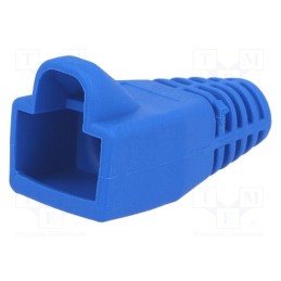 10 pcs : MHRJ45SRB-B - RJ45 plug boot, 6mm, blue