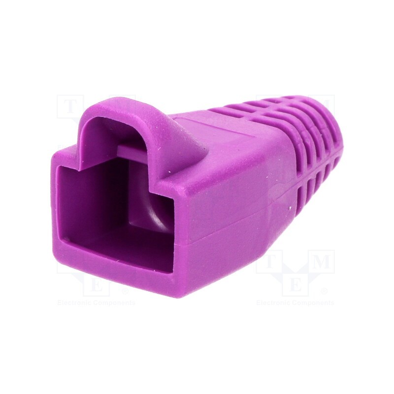 10 pcs : MHRJ45SRB-P - RJ45 plug boot, 6mm, purple