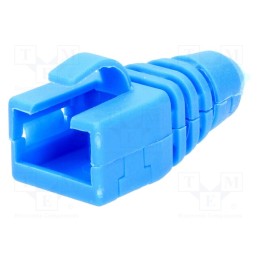 10 pcs : MHRJ45SRB-RET-B - RJ45 plug boot, blue