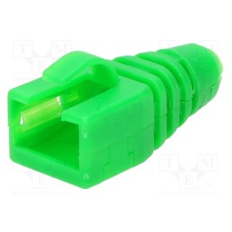 10 pcs : MHRJ45SRB-RET-G - RJ45 plug boot, green