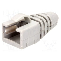 10 pcs : MHRJ45SRB-RET-LG - RJ45 plug boot, light grey