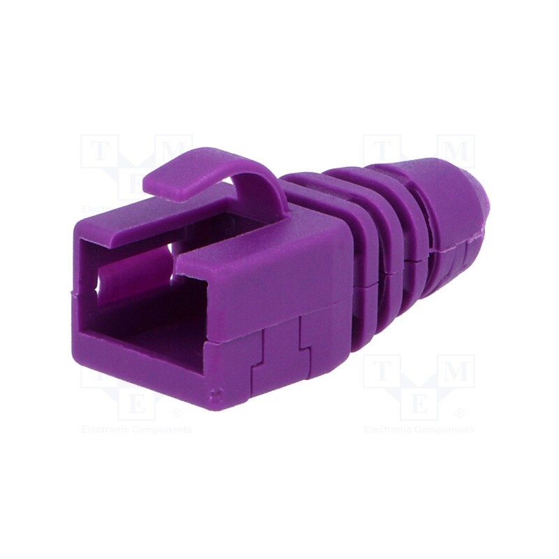 10 pcs : MHRJ45SRB-RET-P - RJ45 plug boot, purple