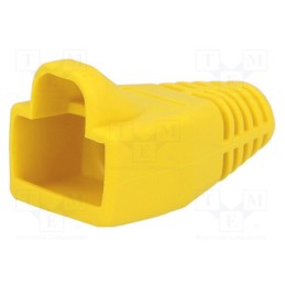 10 pcs : MHRJ45SRB-Y - RJ45 plug boot, 6mm, yellow