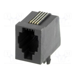 10 pcs : MHRJJ44NFRA - Socket, RJ9, PIN: 4, Layout: 4p4c, THT, angled