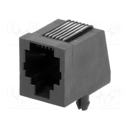 10 pcs : MHRJJ66NFRA - Socket, RJ12, PIN: 6, Layout: 6p6c, THT, angled