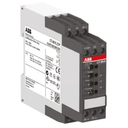 1 pcs - ABB DIN Rail Mount Timer Relay, 24 - 240V ac/dc, 2-Contact, 0.05 s - 300h, DPDT