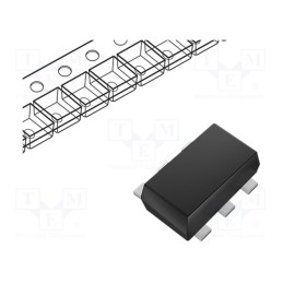 50 pcs : BC847BV-TP - Transistor: NPN, bipolar, 45V, 0.1A, 150mW, SOT563