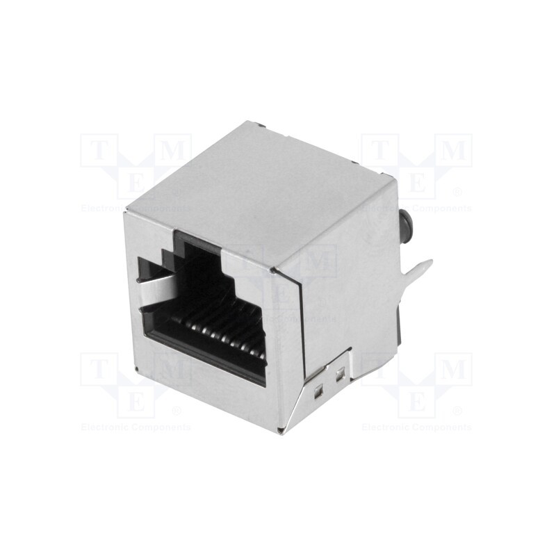 10 pcs : MHRJJ88NFVS - Socket, RJ45, PIN: 8, shielded, Layout: 8p8c, THT, straight
