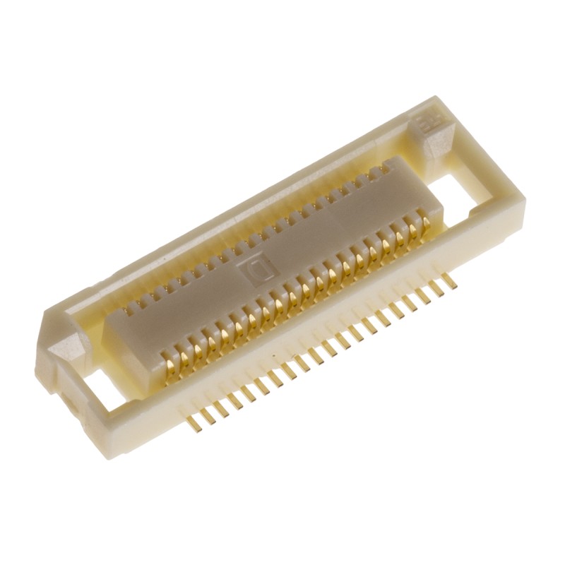 5 pcs - Hirose FunctionMAX FX8 Series Straight Surface Mount PCB Socket, 40-Contact, 1-Row, 0.6mm Pitch, Solder Termination