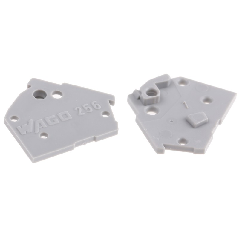 25 pcs - Wago, 256 End Plate for use with PCB Terminal Blocks & Pluggable Connectors