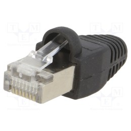 20 pcs : MP0012 - Plug, RJ45, PIN: 8, Cat: 5e, shielded,with protection, gold-plated