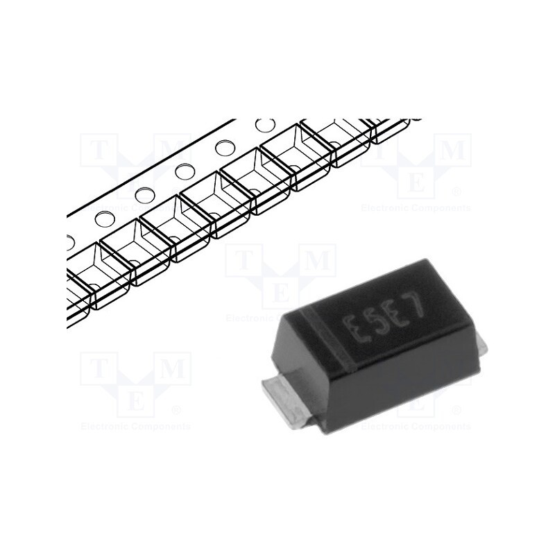 20 pcs : BZD27C15P - Diode: Zener, 1W, 15V, 25mA, SMD, , subSMA, single diode