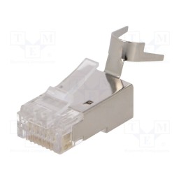 10 pcs : MP0033 - Plug, RJ45, PIN: 8, Cat: 6a,7,7a,Cat 8.1, shielded, Layout: 8p8c