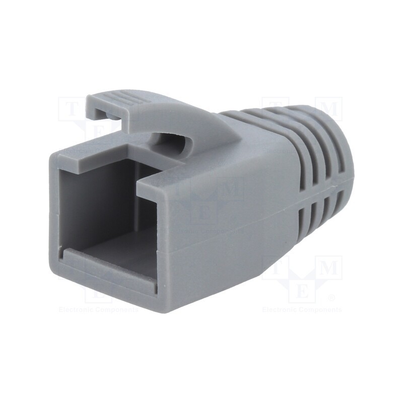 20 pcs : MP0035 - RJ45 plug boot, 8mm, grey