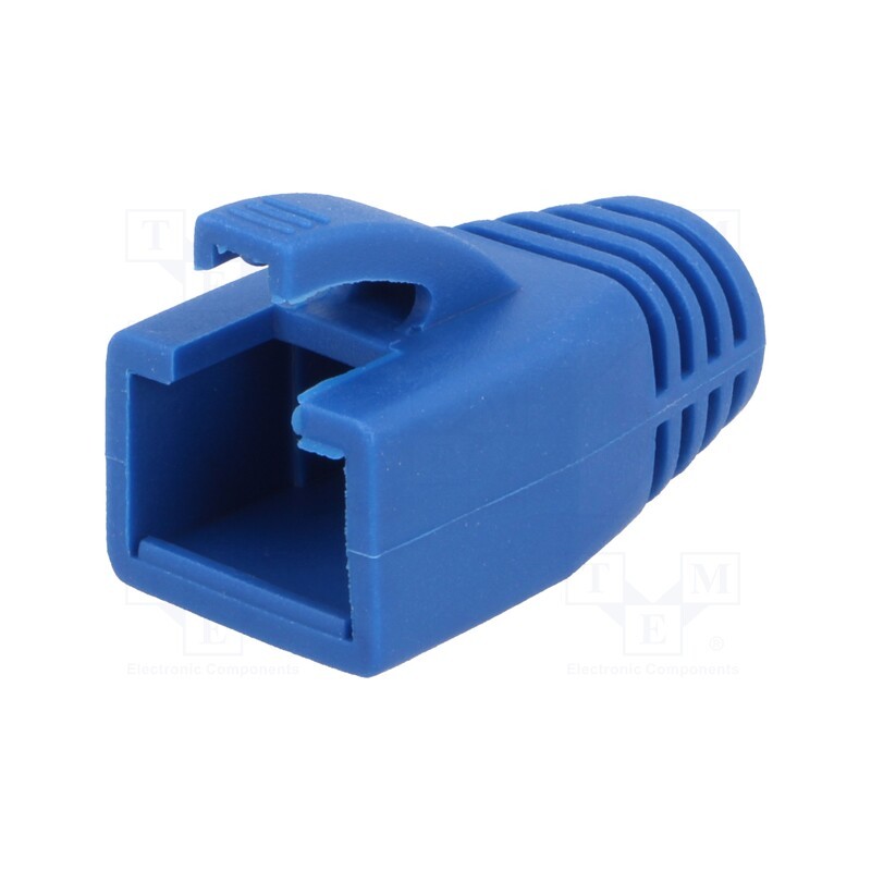 10 pcs : MP0035B - RJ45 plug boot, 8mm, blue