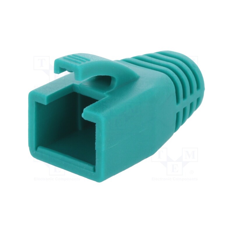 10 pcs : MP0035G - RJ45 plug boot, 8mm, green