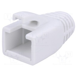 10 pcs : MP0035W - RJ45 plug boot, 8mm, white