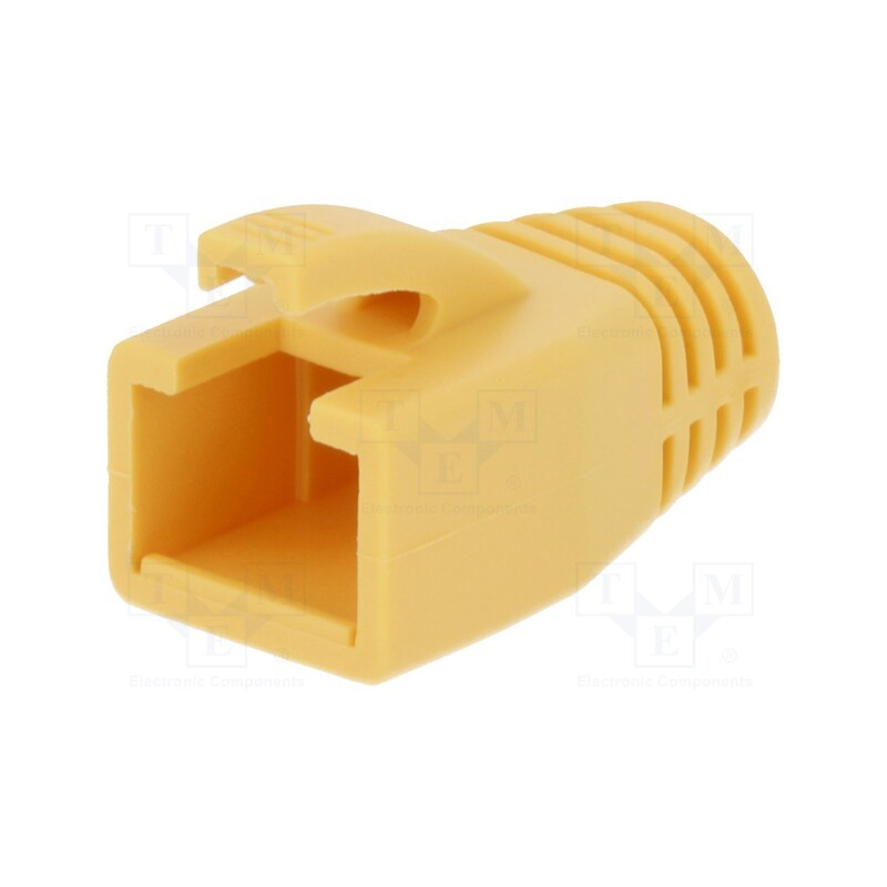 10 pcs : MP0035Y - RJ45 plug boot, 8mm, yellow