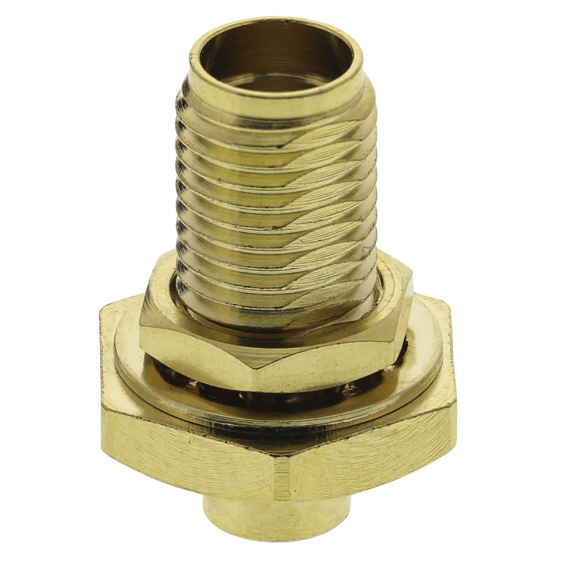 1 pcs - RS PRO, jack Panel Mount SMA Connector, Crimp Termination, Straight Body