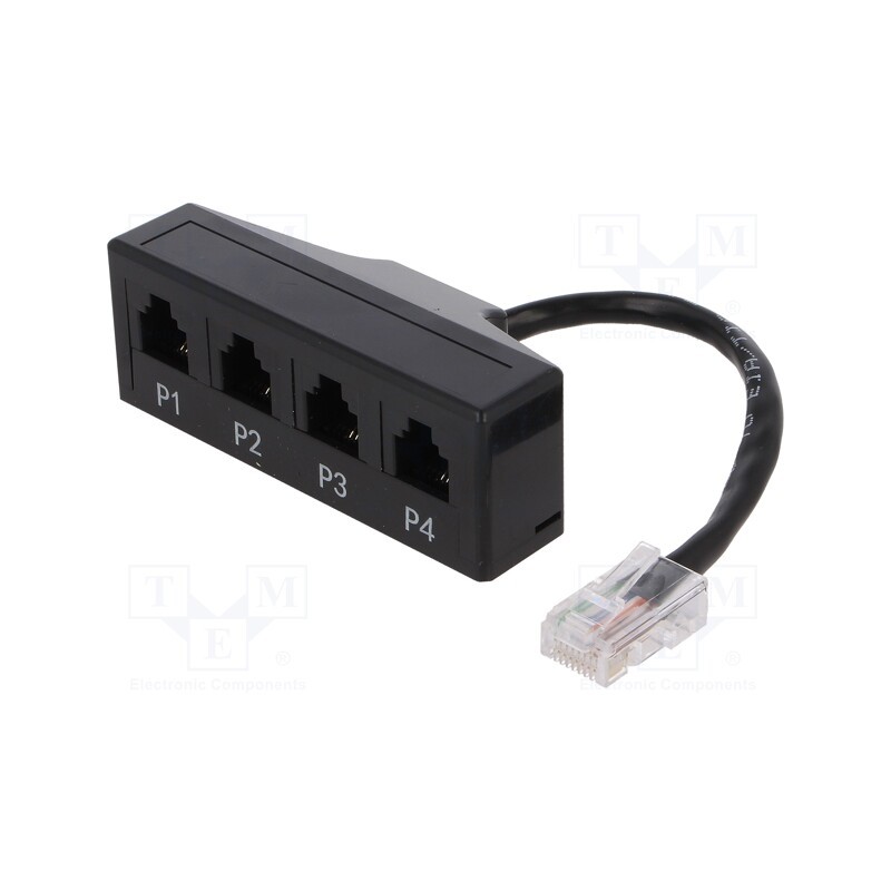 10 pcs : MP0036 - Splitter, RJ11 socket x4,RJ45 plug