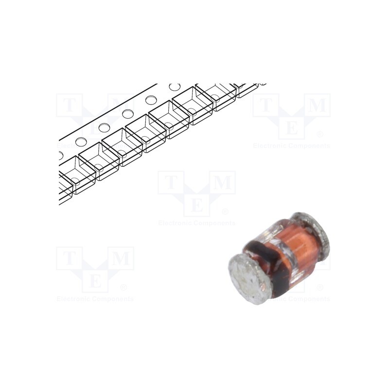 50 pcs : BZM55B10-TR - Diode: Zener, 0.5W, 10V, SMD, , MicroMELF, single diode