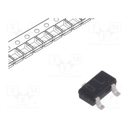 50 pcs : 2SC2713-BL(TE85L,F - Transistor: NPN, bipolar, 120V, 0.1A, 0.15W, SC59