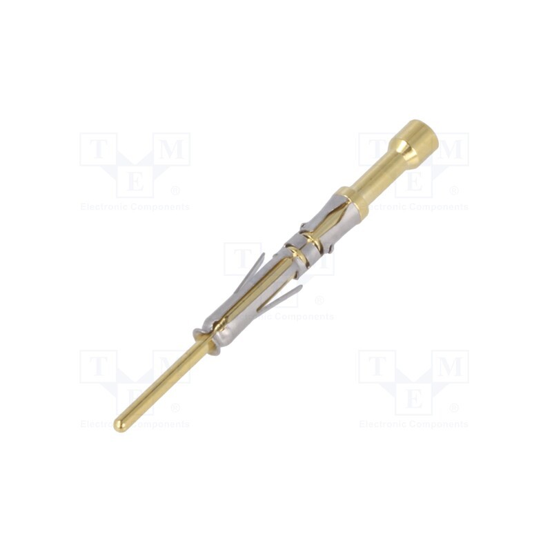 10 pcs : MP28W23F - Contact, male, 20, gold flash, 30AWG÷28AWG, bulk, crimped, 7.5A