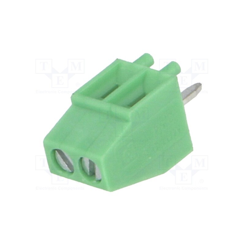 10 pcs : MPT 0,5/ 2-2,54 1725656 - PCB terminal block, angled 90°, 2.54mm, ways: 2, on PCBs, 0.5mm2