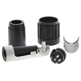 1 pcs - Amphenol, C 091 B 6 Pole M16 Din Plug, 5A, 300 V ac, Male, Cable Mount