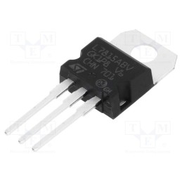 10 pcs : L7815ABV - IC: voltage regulator, linear,fixed, 15V, 1.5A, TO220AB, THT,