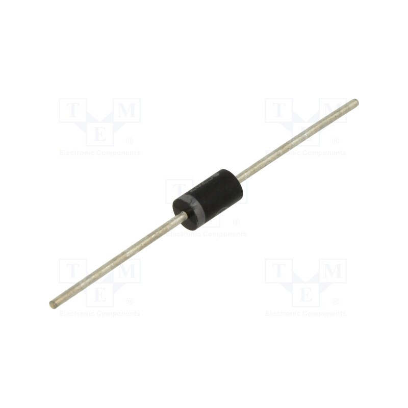 10 pcs : 1N5821RLG - Diode: Schottky rectifying, THT, 30V, 3A, DO219AD, Ufmax: 0.9V