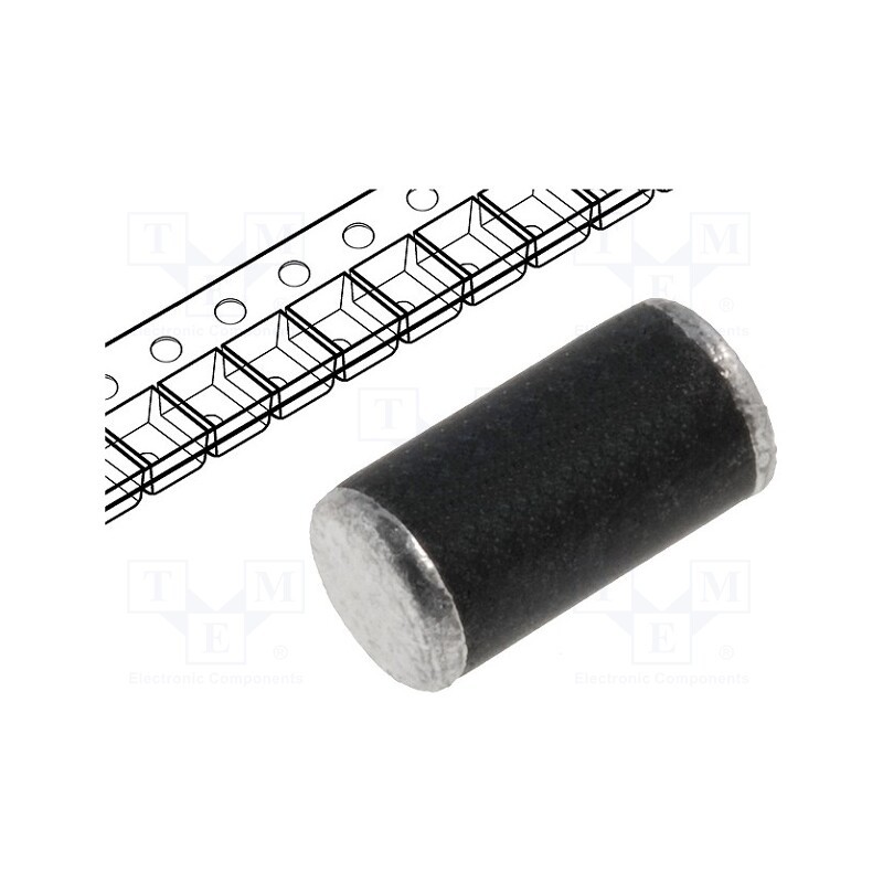 10 pcs : LL5818 L0 - Diode: Schottky rectifying, SMD, 30V, 1A, MELF plastic,