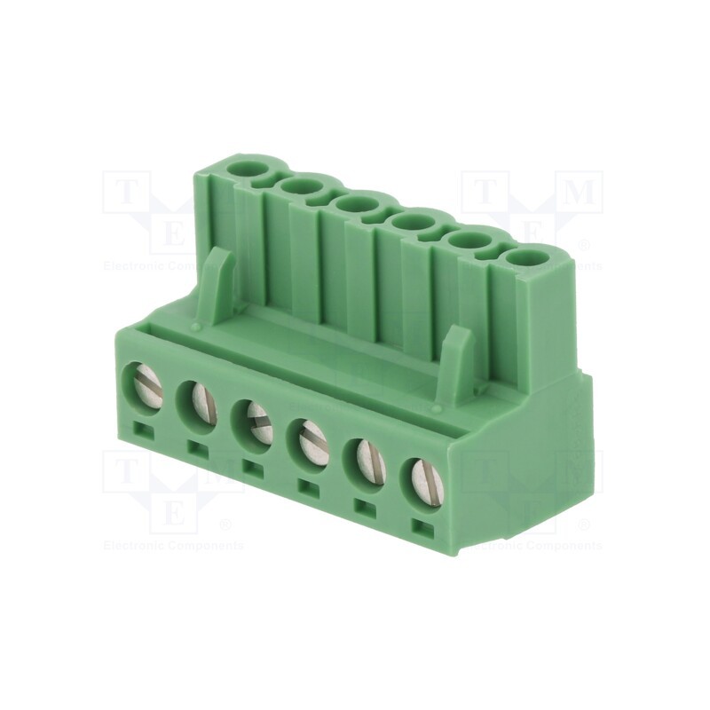 10 pcs : MSTB 2,5/ 6-ST-5,08 – 1757051 - Pluggable terminal block, 5.08mm, ways: 6, straight, plug, female