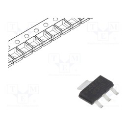 20 pcs : BCP51-16,115 - Transistor: PNP, bipolar, 45V, 1A, 1W, SC73,SOT223