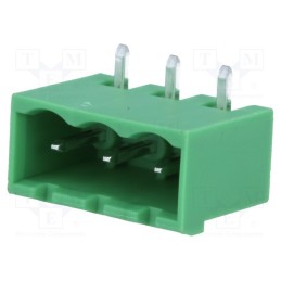 10 pcs : MSTBA 2,5/ 3-G-5,08 1757255 - Pluggable terminal block, 5.08mm, ways: 3, angled 90°, socket