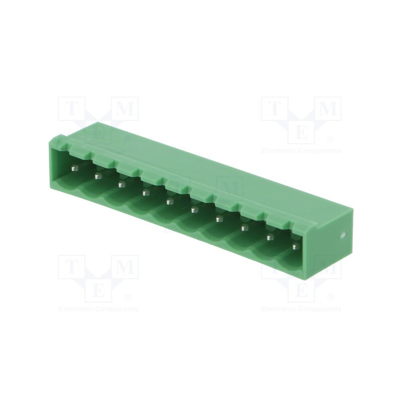 10 pcs : MSTBVA 2,5/10-G - 1755503 - Pluggable terminal block, 5mm, ways: 10, straight, socket, male