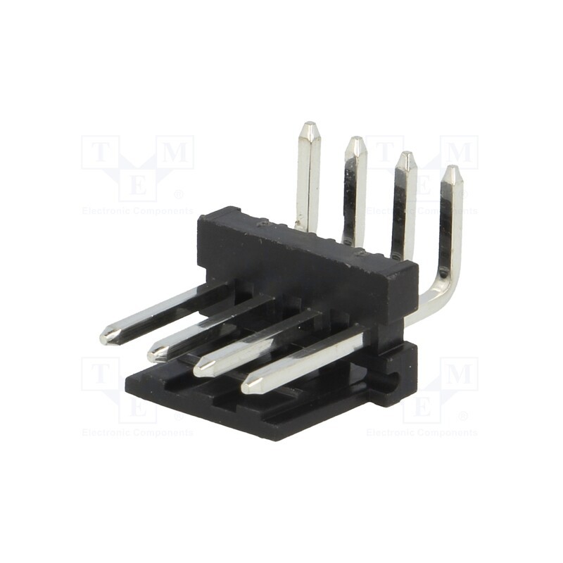 10 pcs : MTAS156-04-D - Socket, wire-board, male, PIN: 4, 3.96mm, THT, MAS-CON, tinned