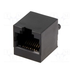 10 pcs : MTJ-88FX1 - Socket, RJ45, PIN: 8, Layout: 8p8c, THT, straight