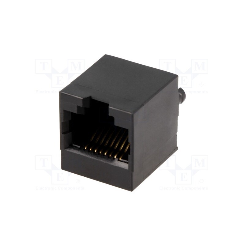 10 pcs : MTJ-88FX1 - Socket, RJ45, PIN: 8, Layout: 8p8c, THT, straight