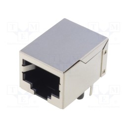 10 pcs : MTJ-88GX1-FSD - Socket, RJ45, PIN: 8, shielded, Layout: 8p8c, THT, angled 90°
