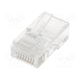 10 pcs : MTP-88-G-S - Plug, RJ45, PIN: 8, Contacts: phosphor bronze, gold-plated, UL94V-0