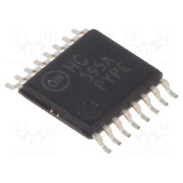 10 pcs : MM74HC595MTC - IC: digital, shift register, Ch: 8, CMOS, SMD, TSSOP16, HC, 2÷6VDC
