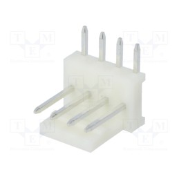 10 pcs : MUAS100-04-D_E - Socket, wire-board, male, PIN: 4, 2.54mm, THT, MAS-CON, tinned