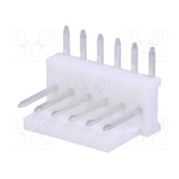10 pcs : MUAS100-06-C_E - Socket, wire-board, male, PIN: 6, 2.54mm, THT, MAS-CON, tinned