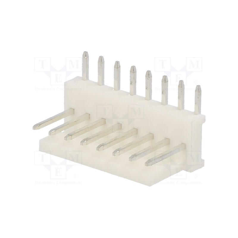 10 pcs : MUAS100-08-C_E - Socket, wire-board, male, PIN: 8, 2.54mm, THT, MAS-CON, tinned